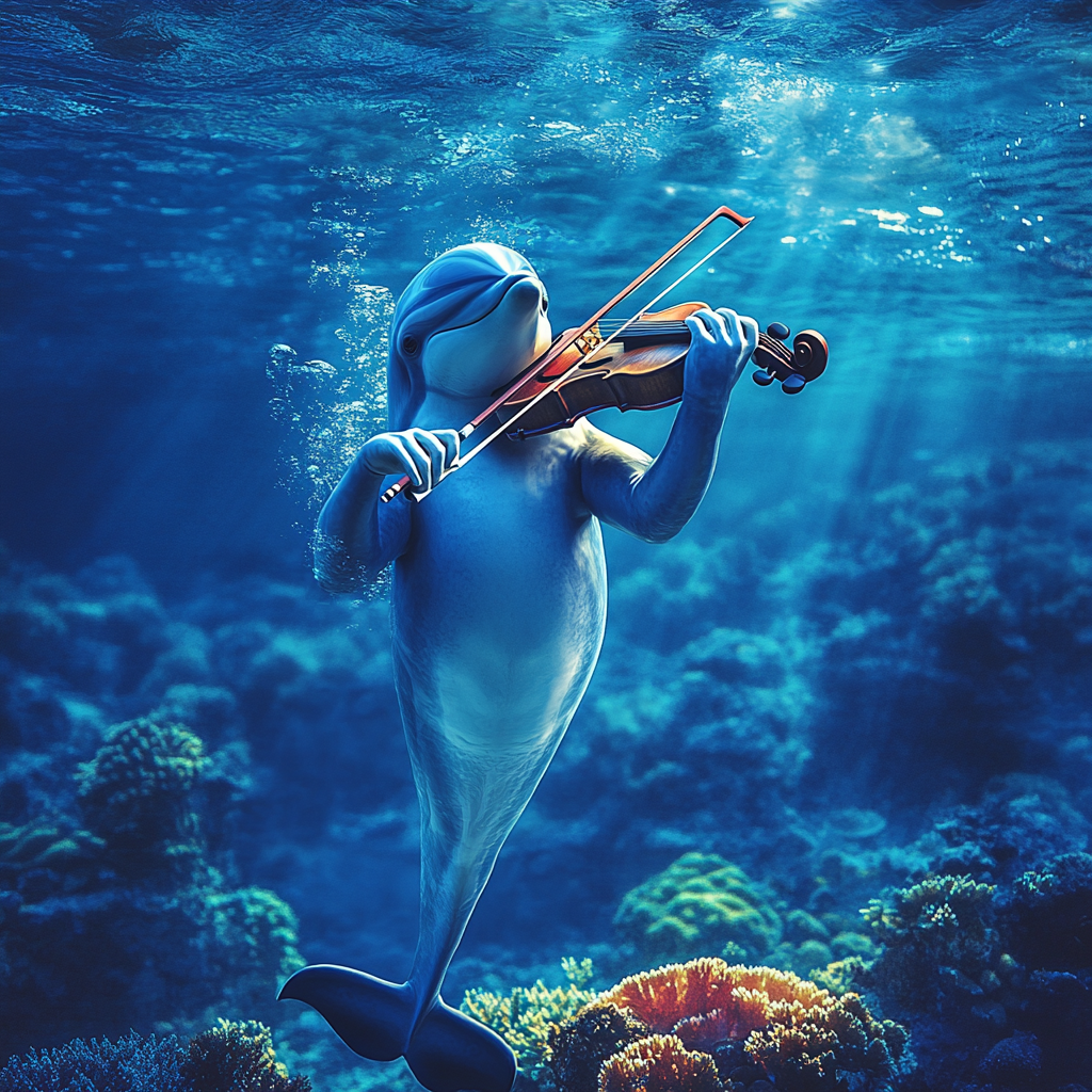 The wondrous mind of our inner dolphin on improv